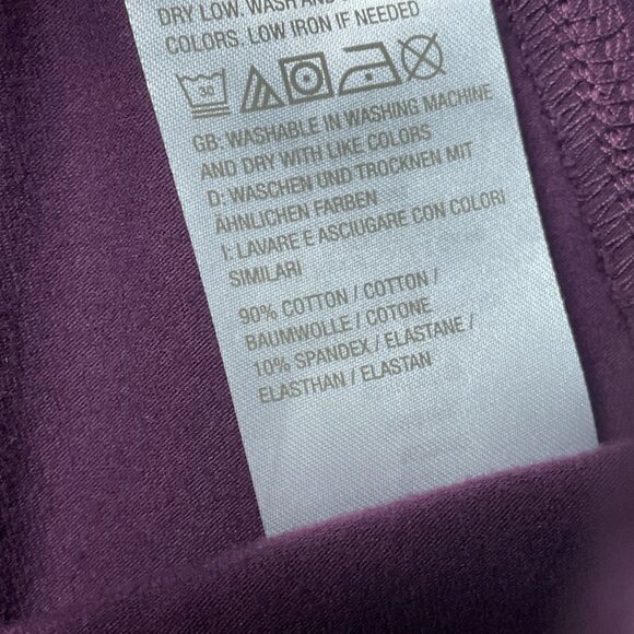 D&Co Active Womens Purple Stretch Pants Size Small Cotton Blend a1602 - Picture 4 of 6